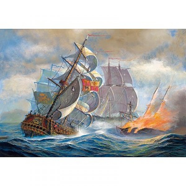 Puzzle 500 pièces - Bataille navale - Castorland-51373