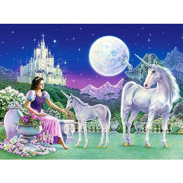 Puzzle 500 pièces - La princesse et les licornes - Castorland-51632