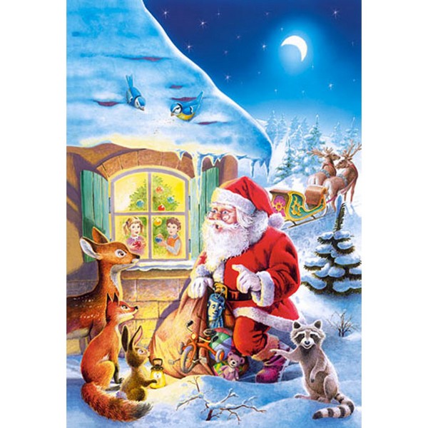 Puzzle 500 pièces - Père Noël - Castorland-50963