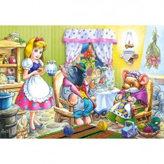 54 Teile Puzzle - Mini-Puzzle: Alice im Wunderland