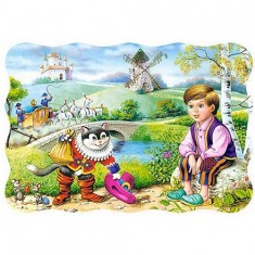 54 Teile Puzzle - Mini-Puzzle: Der gestiefelte Kater