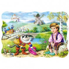 Puzzle de 54 piezas - Mini puzzle: El gato con botas