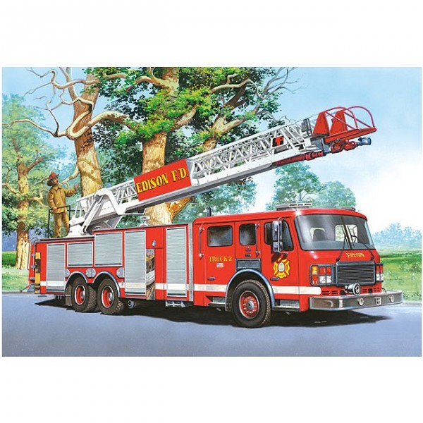 Puzzle 60 pièces : Camion de pompier - Castorland-06595