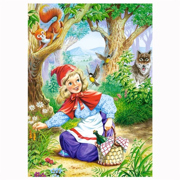 Puzzle 60 pièces : Le petit chaperon rouge dans la forêt - Castorland-06625