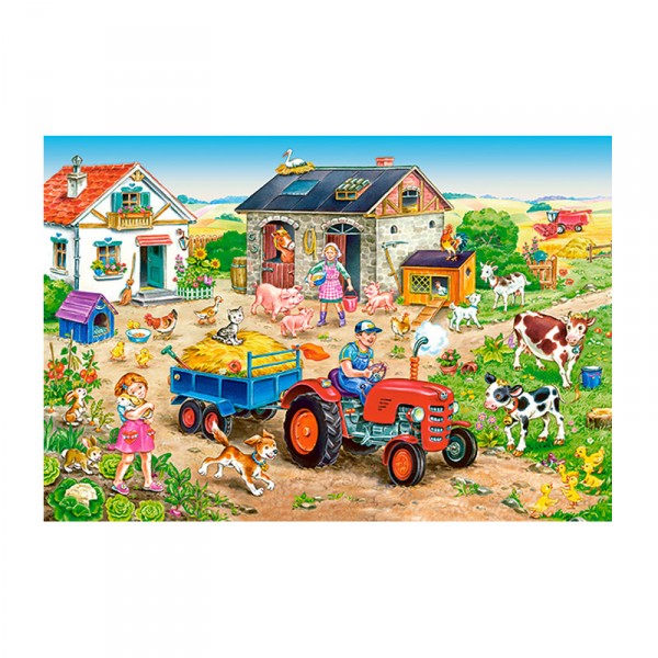 Puzzle de 40 piezas: Vida en la granja - Castorland-040193-1