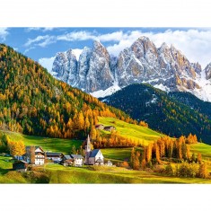 Church of St.Magdalena - Dolomites - Puzzle 2000 Pieces- Castorland