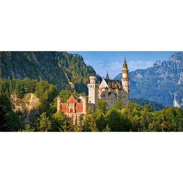 Puzzle de 600 piezas: Vista del castillo de Neuschwanstein, Alemania - Castorland-060221