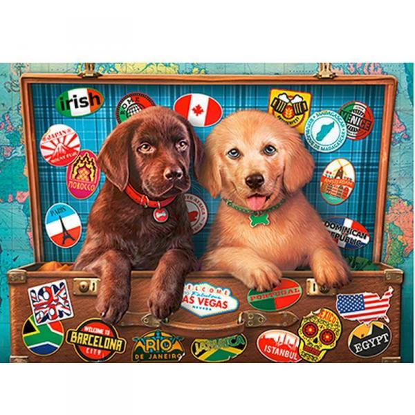 Stowaway Pups, Puzzle 300 pieces  - Castorland-B-030422
