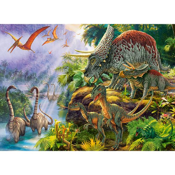 Puzzle de 200 piezas: Valle de los dinosaurios - Castorland-B-222223