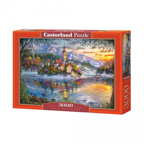 Puzzle 3000 pièces : Splendeur d'automne - Castorland-300495-2