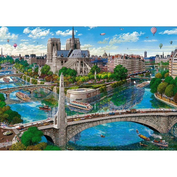 Puzzle 500 pièces : Notre-Dame, Paris - Castorland-52653