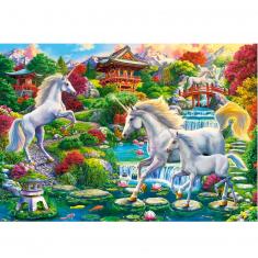 300 piece puzzle : Unicorn Garden