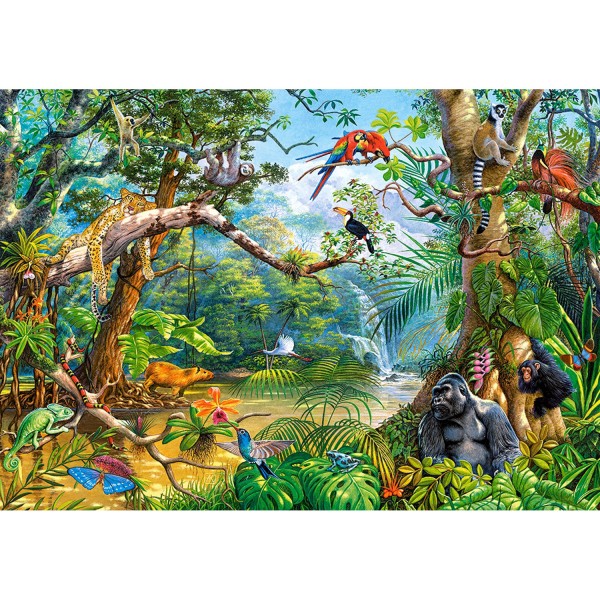 Puzzle 500 pièces : La vie cachée de la jungle - Castorland-52776