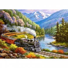 300-teiliges Puzzle: Eagle River Train