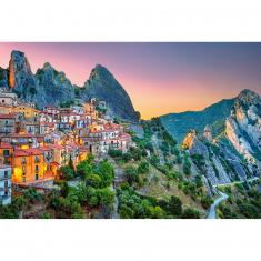 Sunrise over Castelmezzano, Puzzle 1500 pieces 