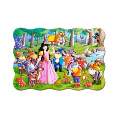 Puzzle 20 pièces : Blanche-Neige et les sept nains