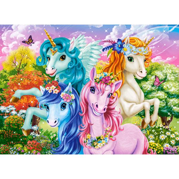 Puzzle 70 pieces: Cute Unicorns - B-070213