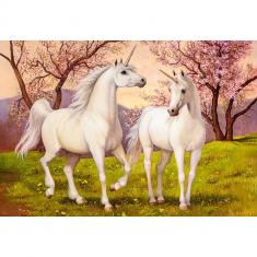 Puzzle 1000 pièces : Licorne Amour