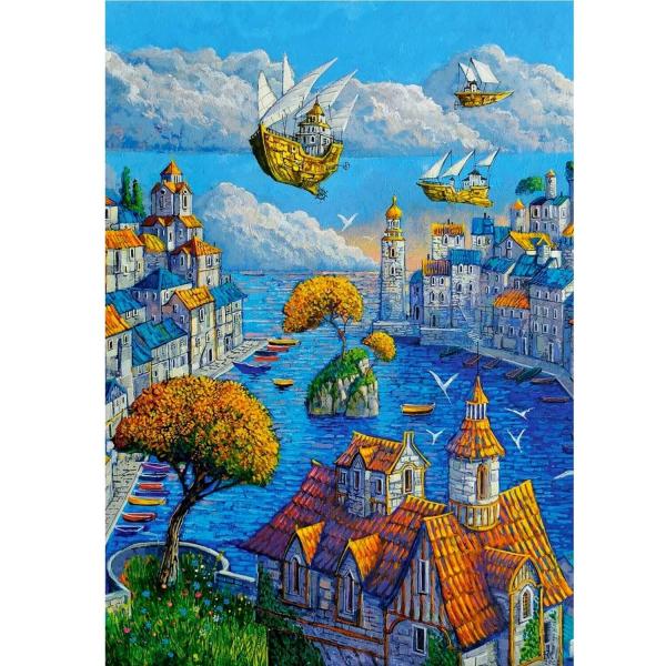 500-teiliges Puzzle : Der Hafen - Castorland-B-53889