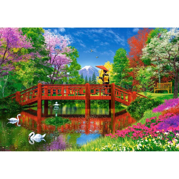 Puzzle 1500 pièces : Fuji Lake - Castorland-151608-2