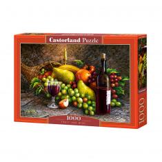 Puzzle de 1000 piezas: Vino y Fruta