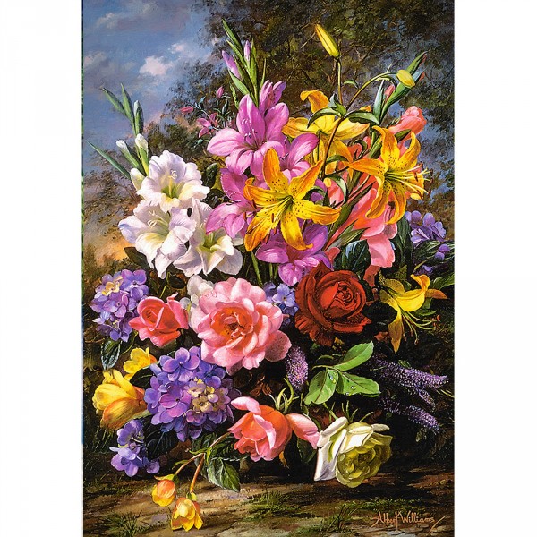 Puzzle 1000 pièces : Bouquet de fleurs - Castorland-C-103607-2