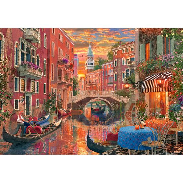 Puzzle de 1500 piezas : Velada Romántica en Venecia - Castorland-C-151981-2
