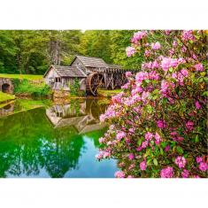 Puzzle 500 pièces : Moulin au bord de l'étang