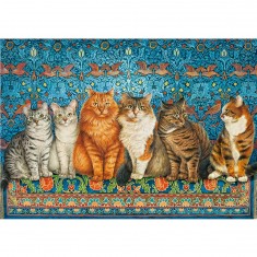 500 Teile Puzzle: Aristokratische Katzen