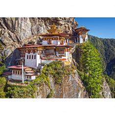 500 Teile Puzzle: Ansicht von Paro Taktsang, Bhutan,