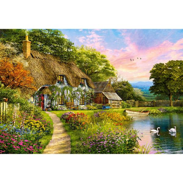 1500 piece puzzle : Countryside Cottage - Castorland-C-151998-2