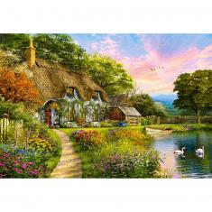 Puzzle 1500 pièces : Cottage de Campagne