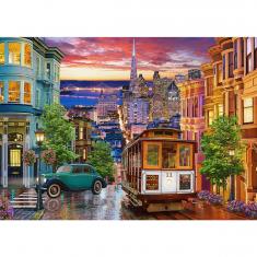 500 Teile Puzzle: Straßenbahn von San Francisco 