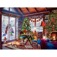 Puzzle 2000 pieces : Christmas Cottage