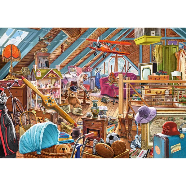 The Cluttered Attic, Puzzle 500 pieces  - Castorland-B-53407