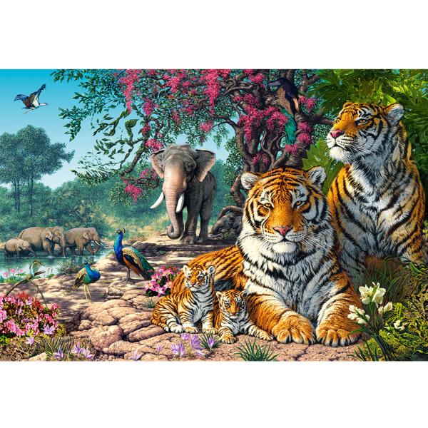 3000 pieces Puzzle : Tiger Sanctuary - Castorland-C-300600-2