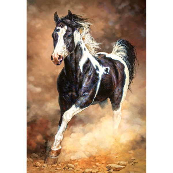 Puzzle 1000 pièces : Cheval au galop - Castorland-103690-2