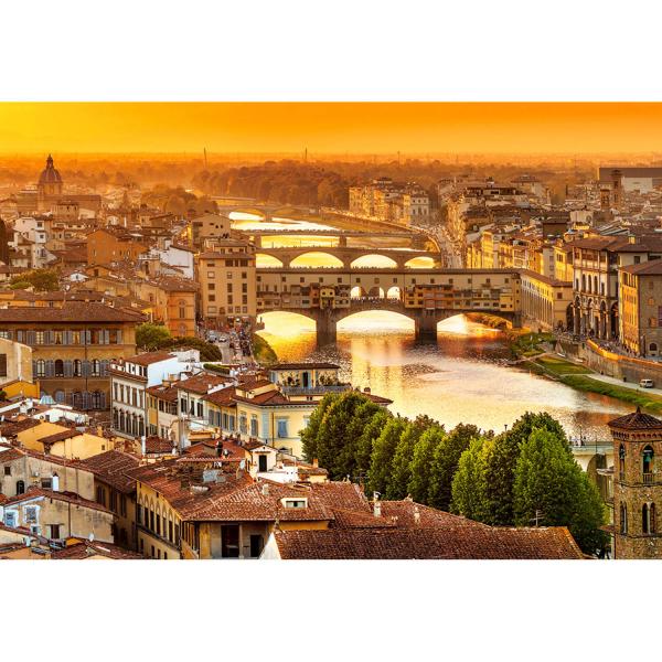 Puzzle de 1000 piezas : Puentes de Florencia - Castorland-C-104826-2