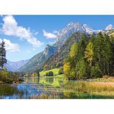 Puzzle mit 2000 Teilen: Berghütte in den Alpen