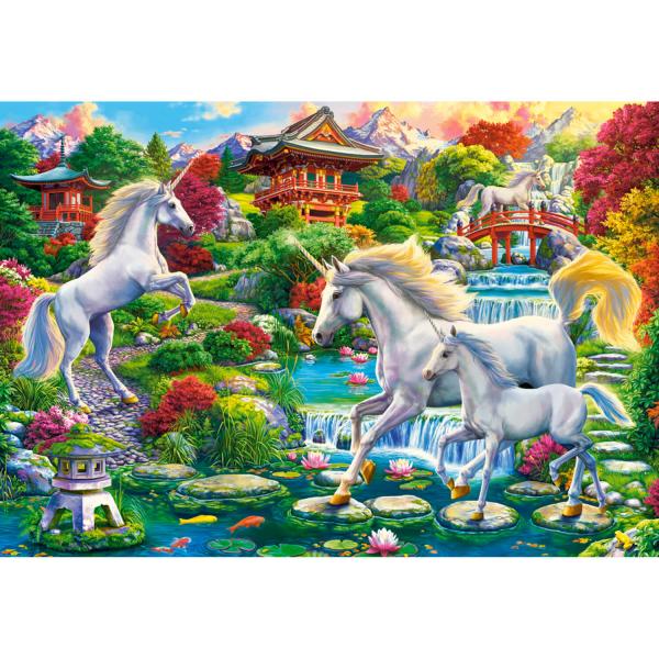 1500 piece puzzle : Unicorn Garden  - Castorland-C-152117-2