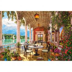 Puzzle de 1500 piezas: Terraza junto al lago