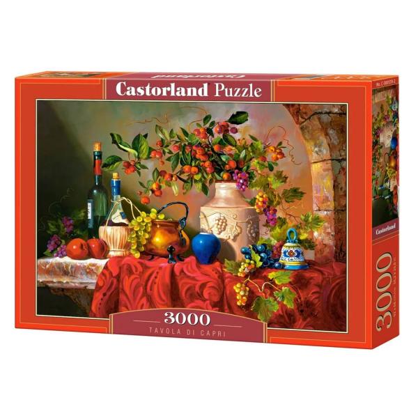 3000 Teile Puzzle: Tavola di Capri - Castorland-C-300570-2