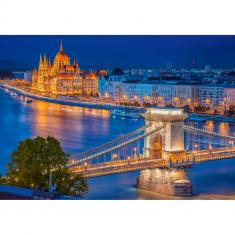 500-teiliges Puzzle: Budapest bei Nacht