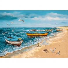 500 piece puzzle : Morning at the Seaside