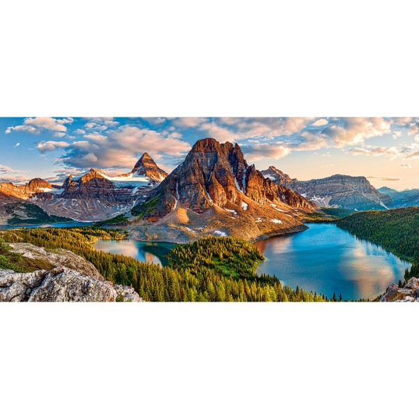 Puzzle 600 pièces : Coucher de soleil au Mont Assiniboine, Parc National de Banff, Canada - Castorland-060023