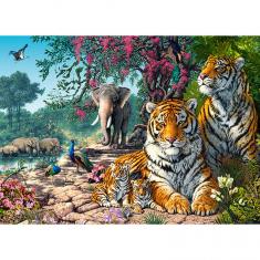 Puzzle White Tiger of Eden Sunsout-21802 1000 pièces Puzzles - Animaux  sauvages - /Planet'Puzzles