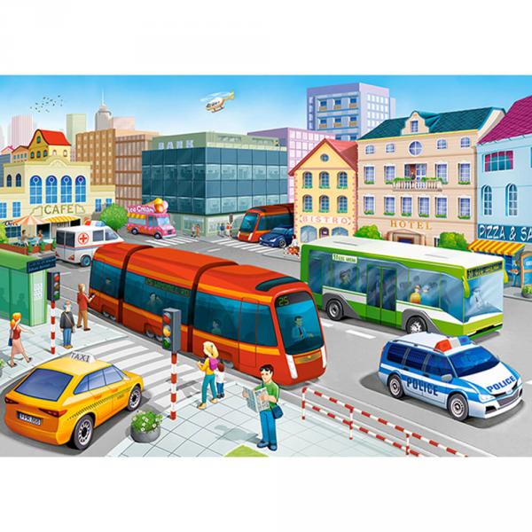 120 piece puzzle : City Square - Castorland-B-13555-1