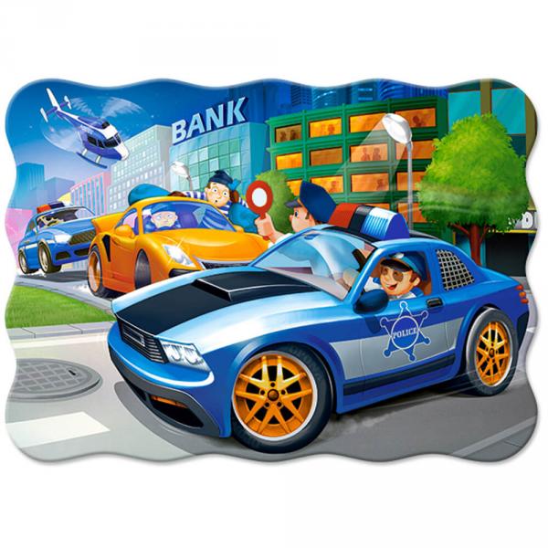 30 pieces Puzzle : Police Chase - Castorland-B-03785-1