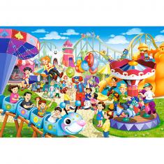 Puzzle 40 pièces maxi : Parc d'attractions