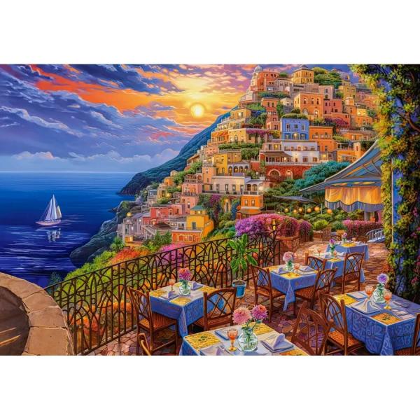 1500 piece puzzle: Romantic Positano Evening - Castorland-152209-2